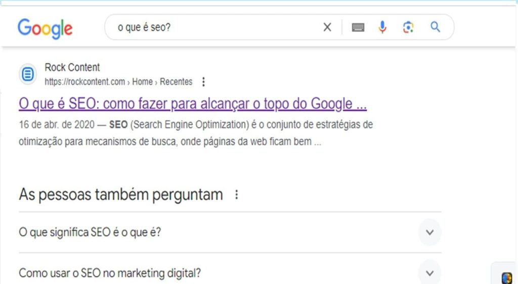 motores de busca SEO
